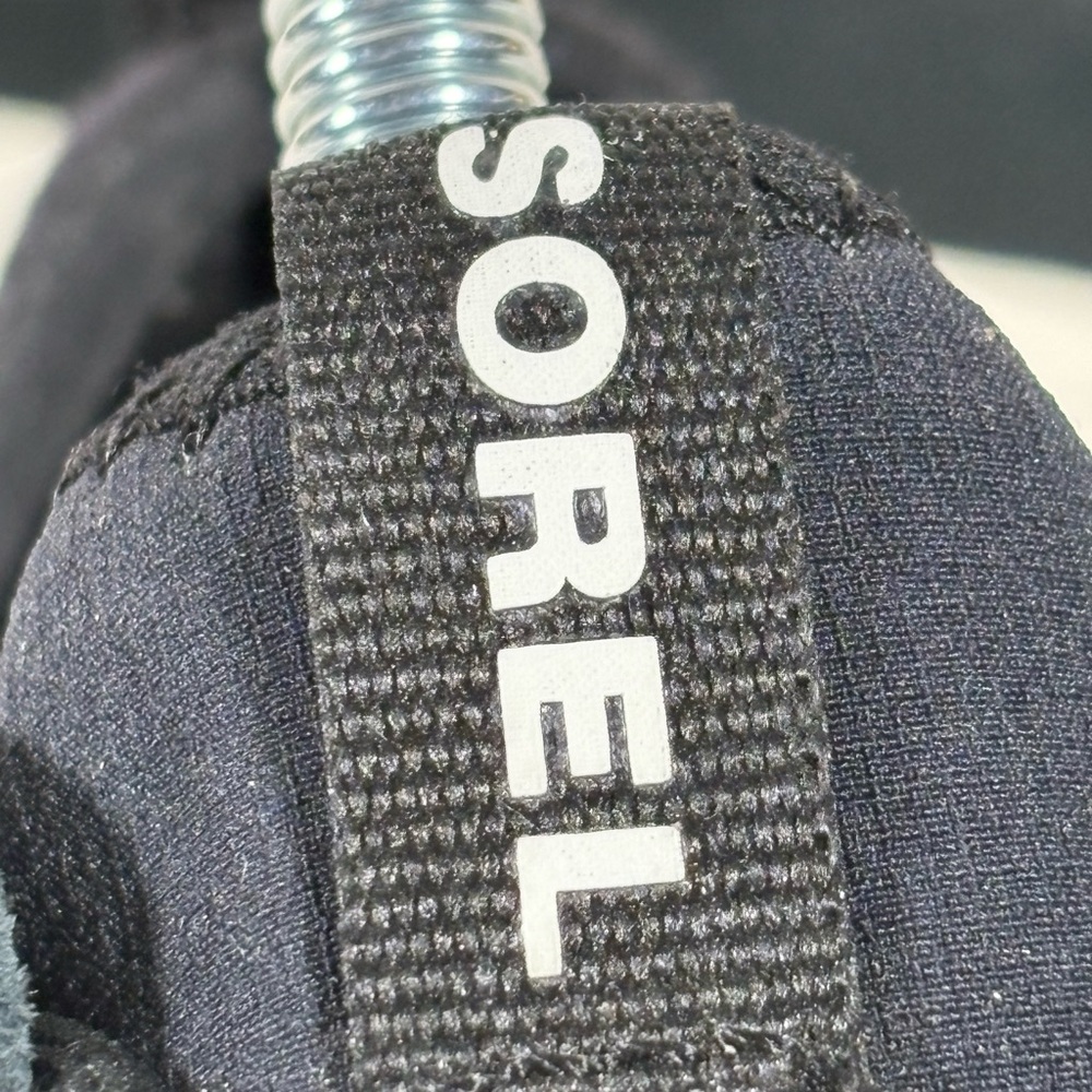 SOREL ONA 503 Everyday Women's Platform Sneaker Size 7 Black Suede - Picture 7 of 14